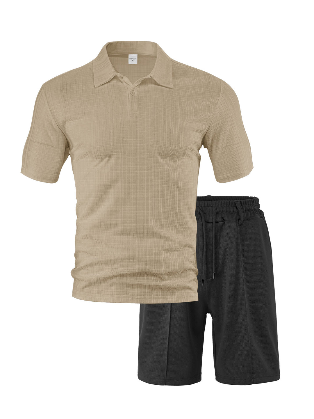 Herren sportliches Polo- und Shorts-Set mit atmungsaktivem Material Aliams