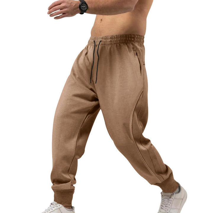 Herren Sportliche Fitness-Jogginghose mit Taschen und elastischem Bund Aliams