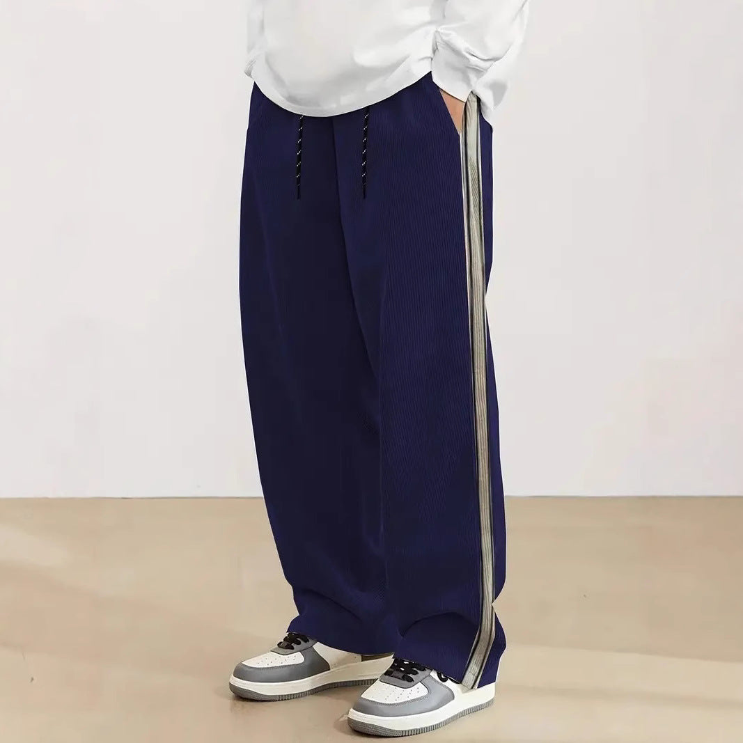 Herren komfortable Freizeithose mit seitlichem Streifen Aliams