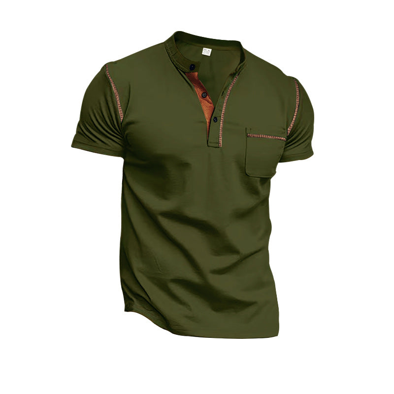 Herren Poloshirt mit modernem Kragen und praktischen Knopfdetails Aliams