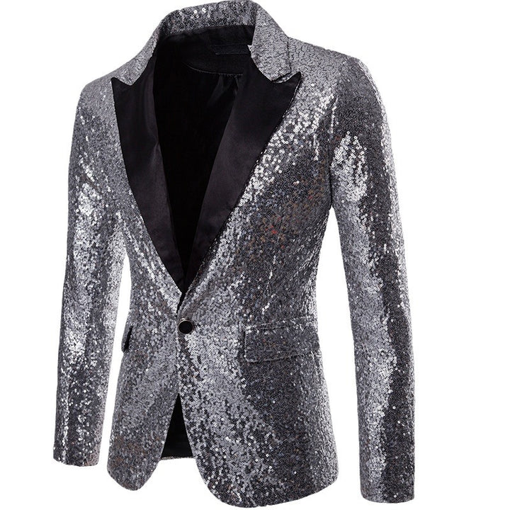 Herren glamouröser Pailletten Blazer Aliams