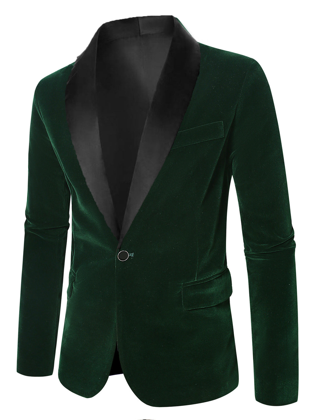Herren eleganter Samtblazer mit Satinverarbeitung Aliams