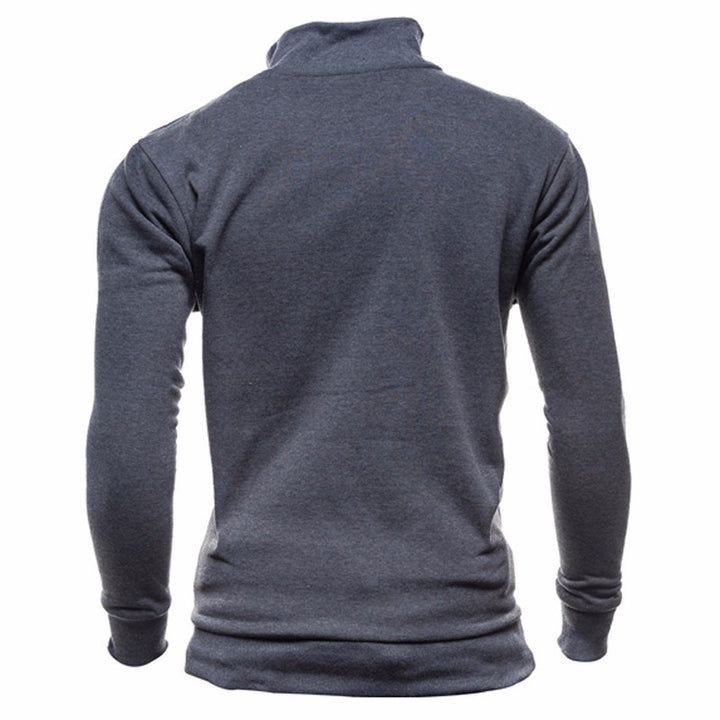 Herren sportlicher Stehkragenpullover Aliams