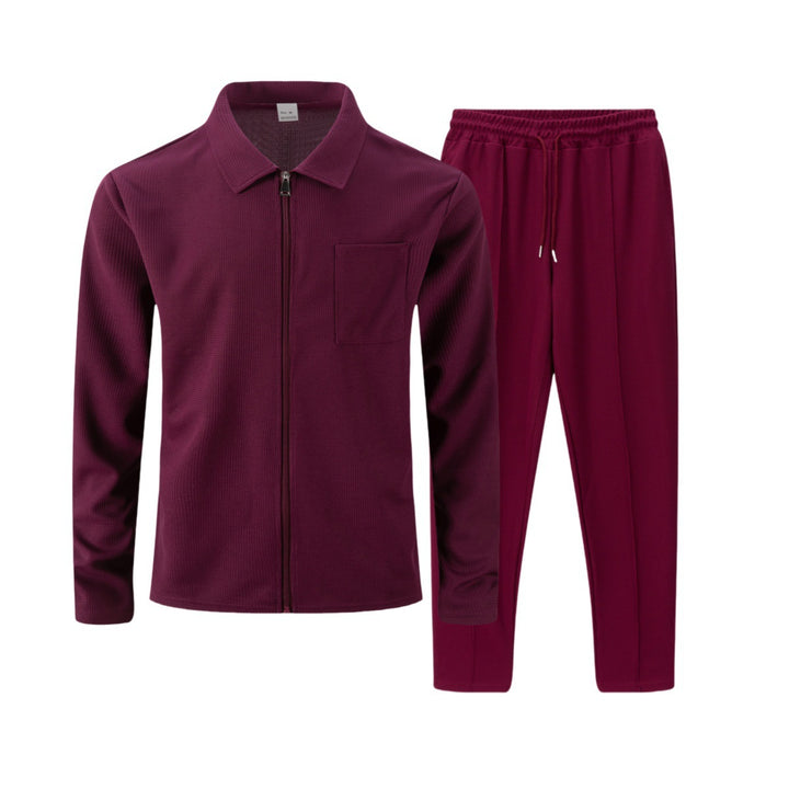 Herren Sportliches Freizeit-Set mit Reißverschluss und praktischen Taschen Aliams