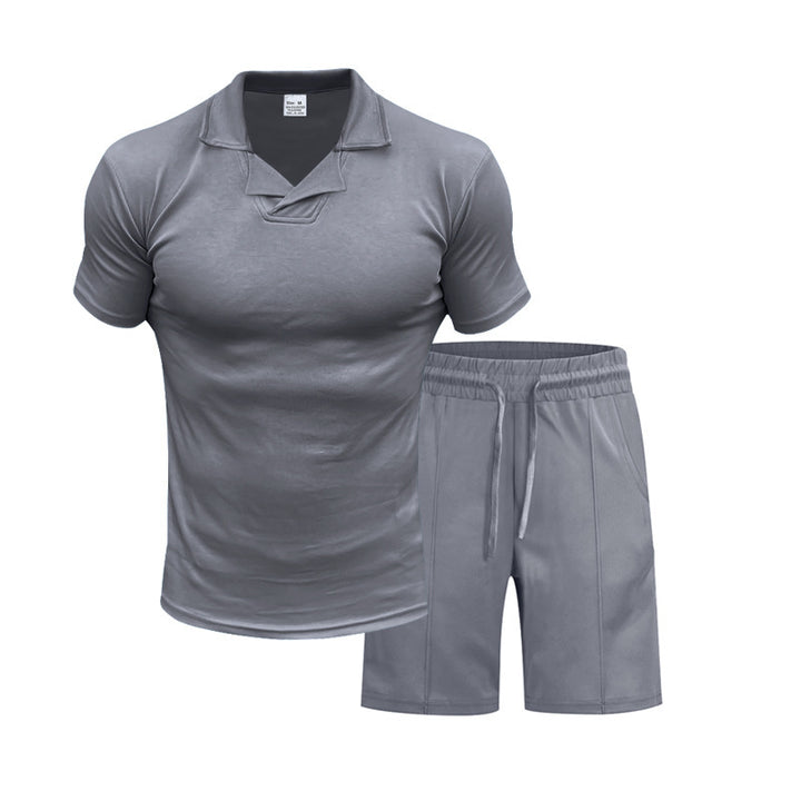 Herren Sportliches T-Shirt und Shorts Set Aliams