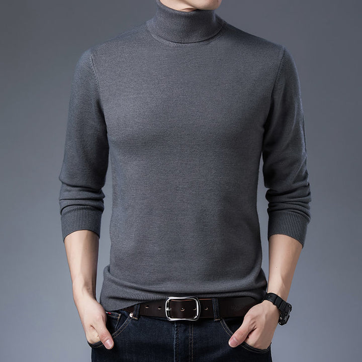 Herren Rollkragenpullover aus hochwertiger Wolle Aliams