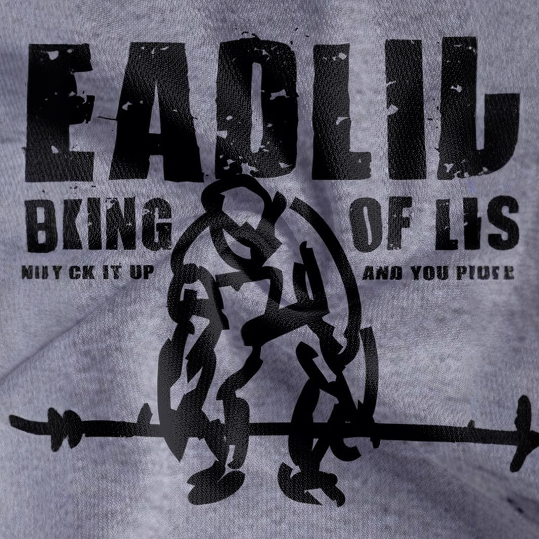 Herren Sportliches Poloshirt mit kreativem Motivdruck Aliams