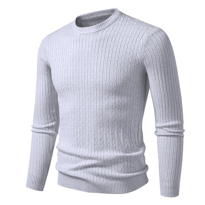 Herren Grobstrickpullover mit elegantem Zopfmuster Aliams