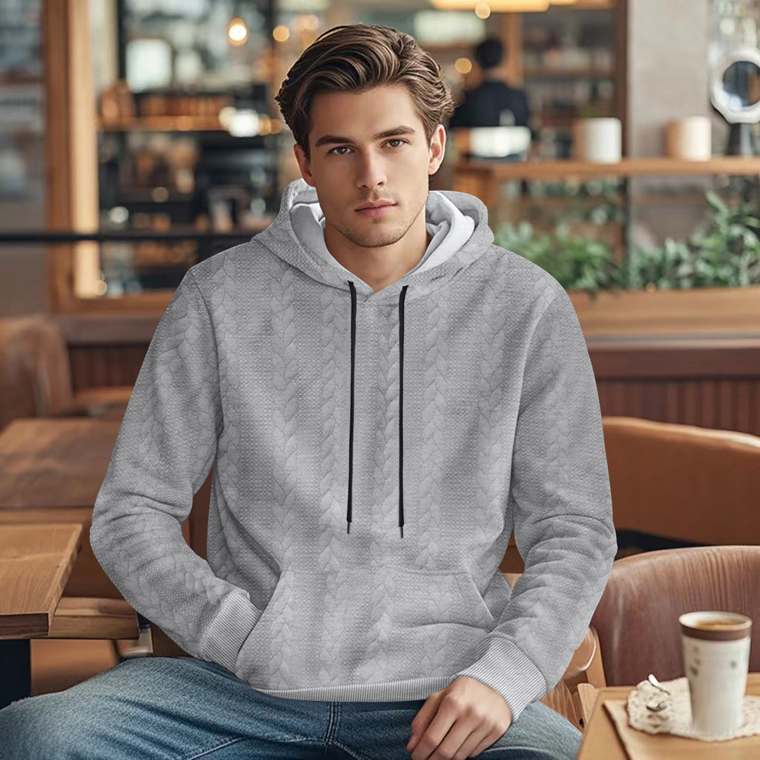 Herren Kapuzenpullover mit strukturiertem Design von Aliams