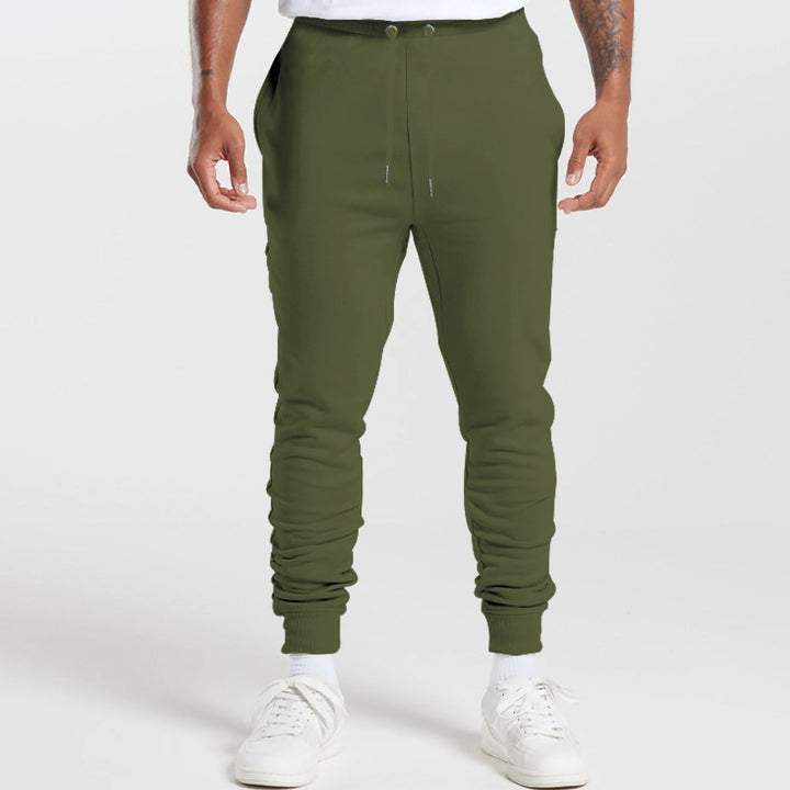 Herren Bequeme Jogginghose mit elastischem Bund und seitlichen Taschen Aliams