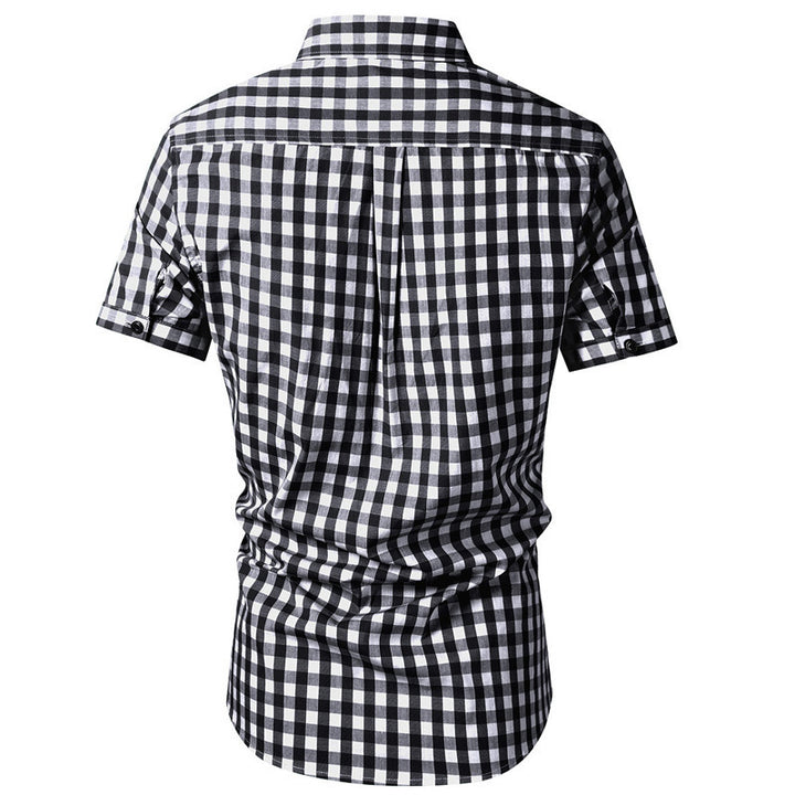 Herren Kurzarm-Hemd im klassischen Karodessin Aliams