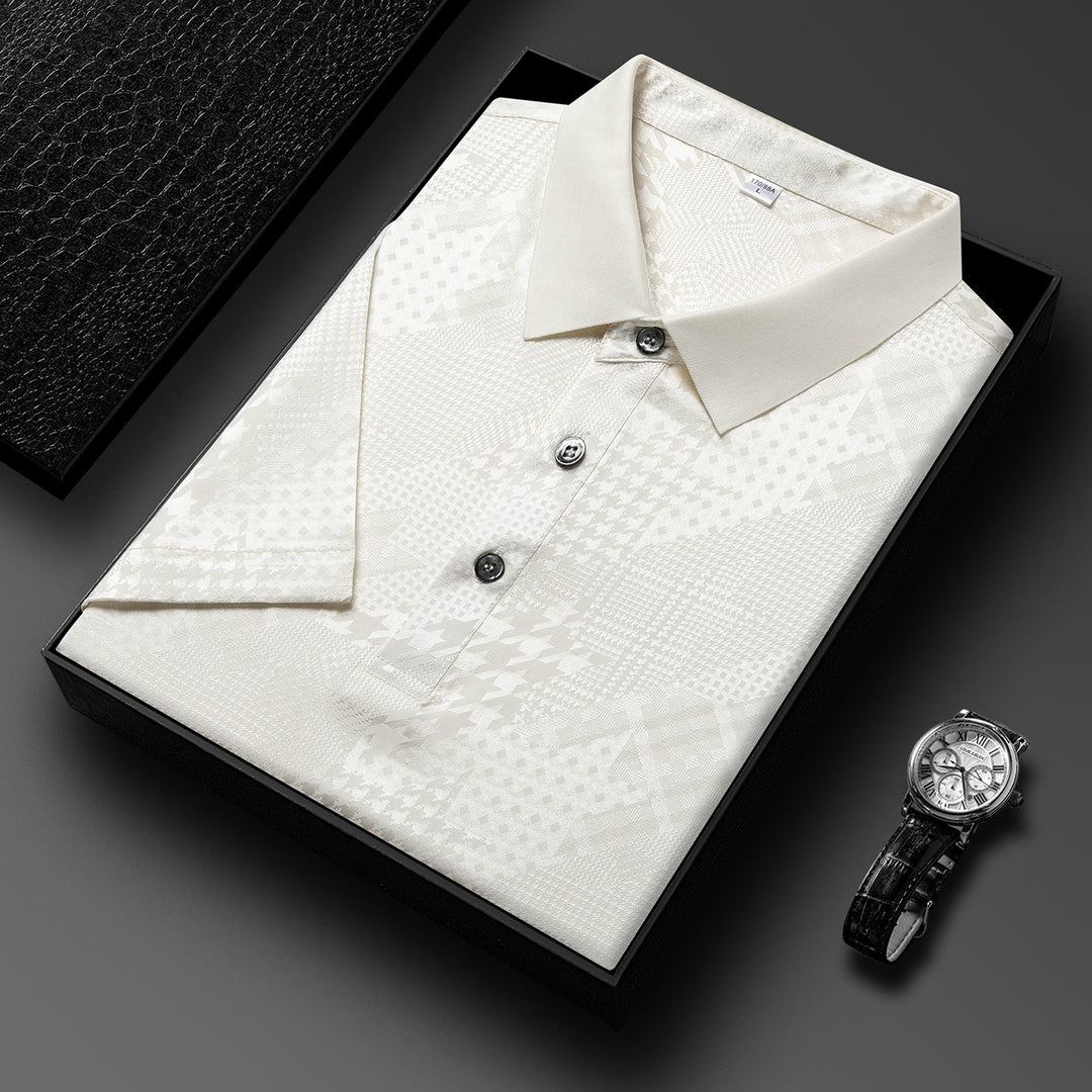 Herren Poloshirt mit strukturiertem Design Aliams