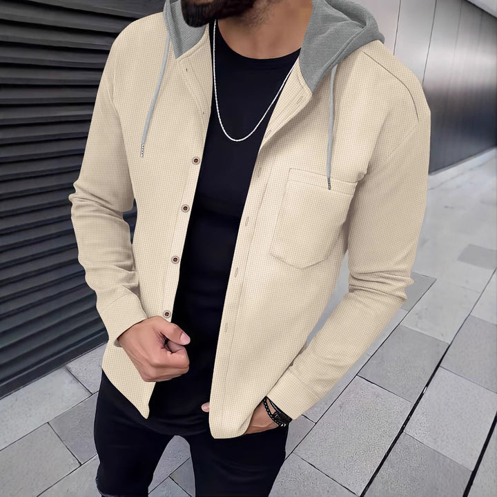 Herren Freizeithemd mit Kapuze Aliams