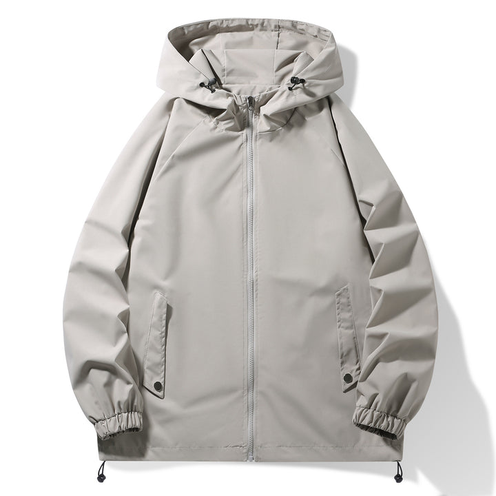 Herren Funktionsjacke mit verstellbarem Kapuzenkragen und elastischen Ärmelbündchen Aliams