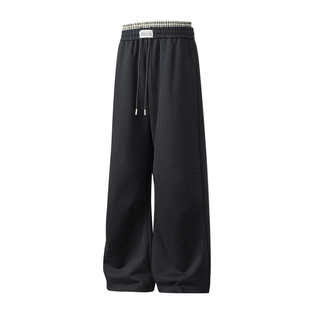 Herren weite Freizeithose aus atmungsaktivem Baumwollmix mit elastischem Bund und seitlichen Taschen Aliams