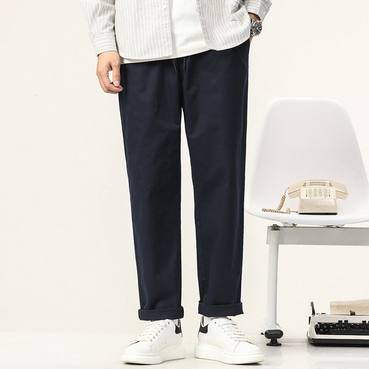 Herren Komfortable Chinohose mit Bequemlichem Schnitt Aliams