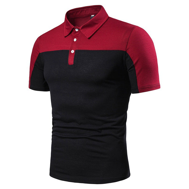Herren Sportliches Poloshirt mit kreativem Grafikdesign und markantem Schnitt Aliams