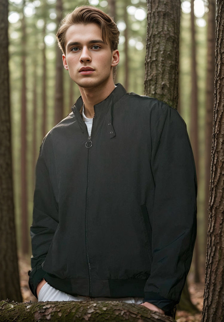 Herren vielseitige Übergangsjacke mit praktischen Taschen und modernem Stehkragen Aliams