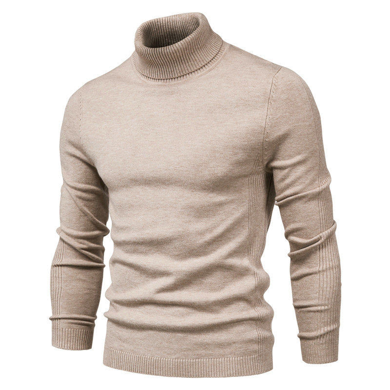 Herren eleganter Rollkragenpullover aus weichem Strick Aliams