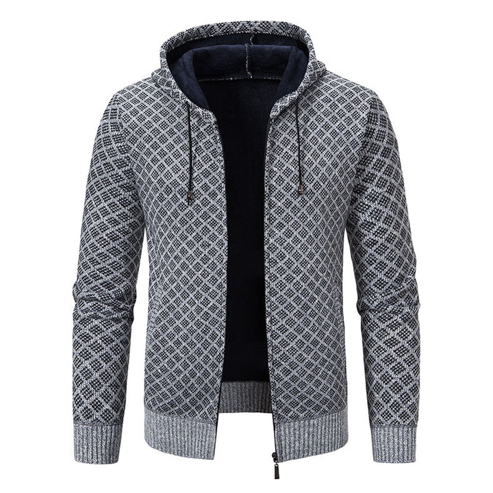 Herren Kapuzenjacke mit strukturiertem Design und eleganten Akzenten Aliams