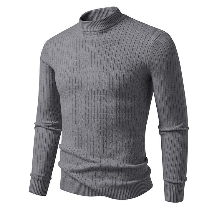 Herren Rollkragenpullover aus strukturiertem Strick Aliams