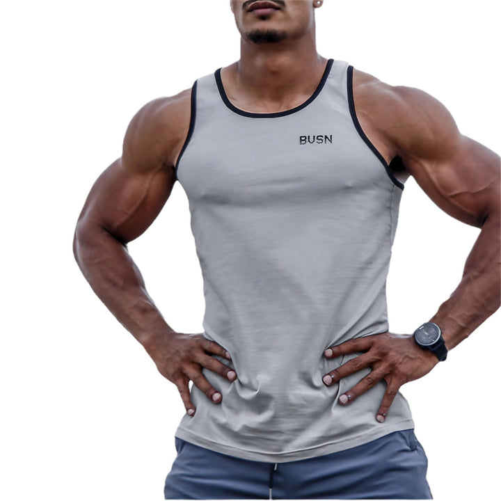 Herren Sport Tanktop mit atmungsaktiven Einsätzen und anschmiegsamem Schnitt Aliams