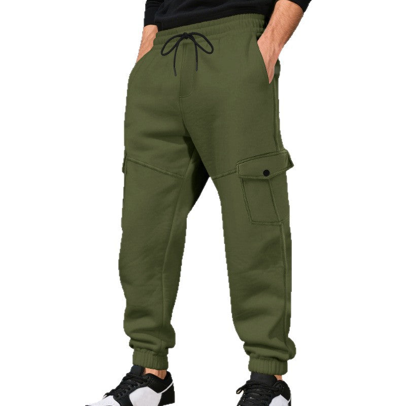 Herren Cargo-Jogginghose mit seitlichen Taschen und elastischem Bund Aliams