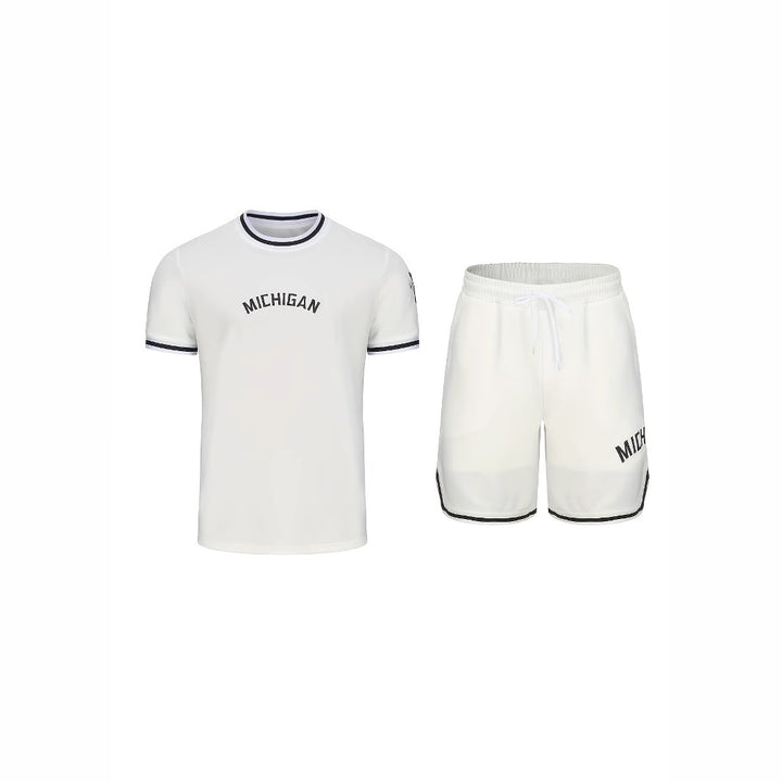Herren sportliches T-Shirt und Shorts Set Aliams