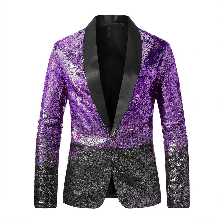 Herren glitzernder Paillettenblazer Aliams