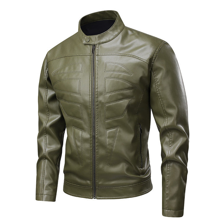 Herren stylische Bikerjacke mit innovativen Steppdetails Aliams