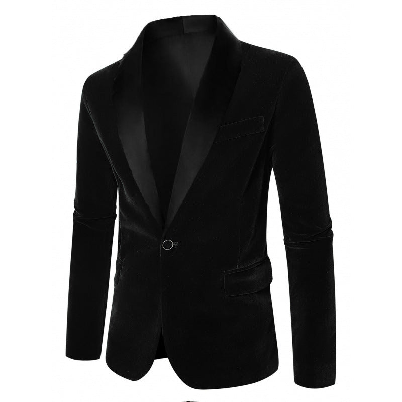 Herren Samt Blazer mit elegantem Revers Aliams