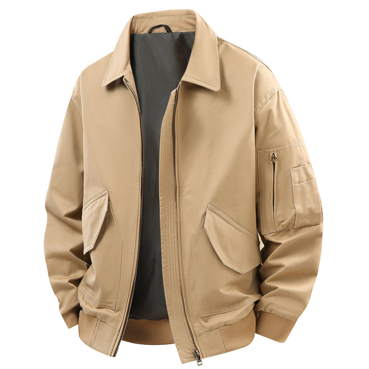 Herren Utility-Jacke mit praktischen Taschen und strapazierfähigem Material Aliams