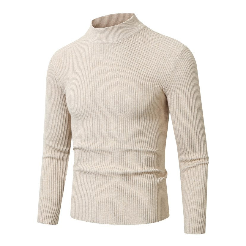 Herren Rollkragenpullover aus hochwertiger Rippenstruktur Aliams