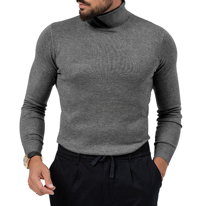 Herren eleganter Rollkragenpullover aus hochwertiger Wolle Aliams