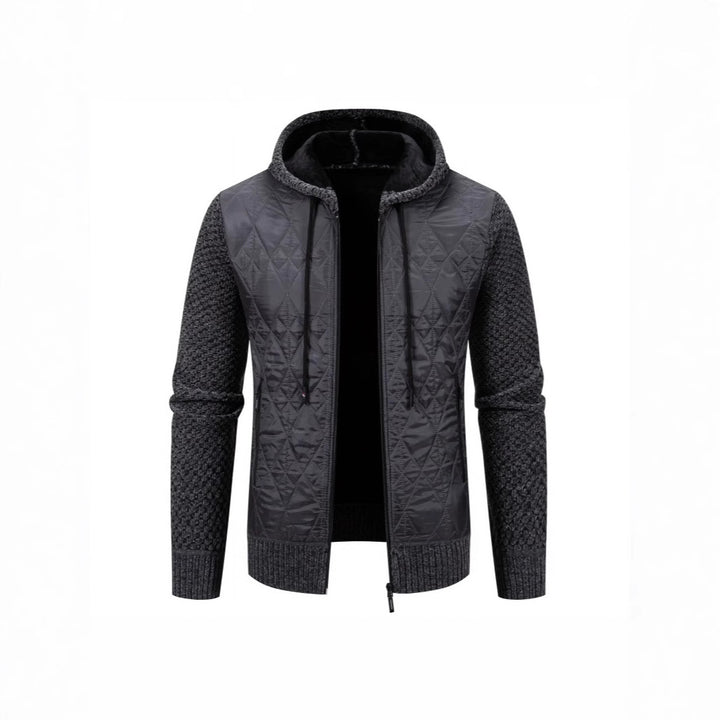 Herren gesteppte Übergangsjacke mit hohem Kragen und modernem Design Aliams