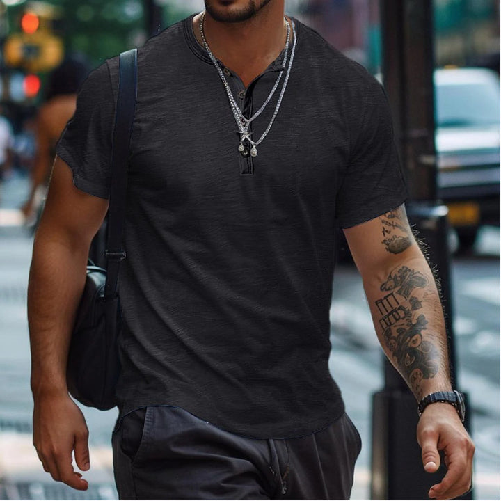 Herren Casual Feinstrick Polo Hemd Aliams