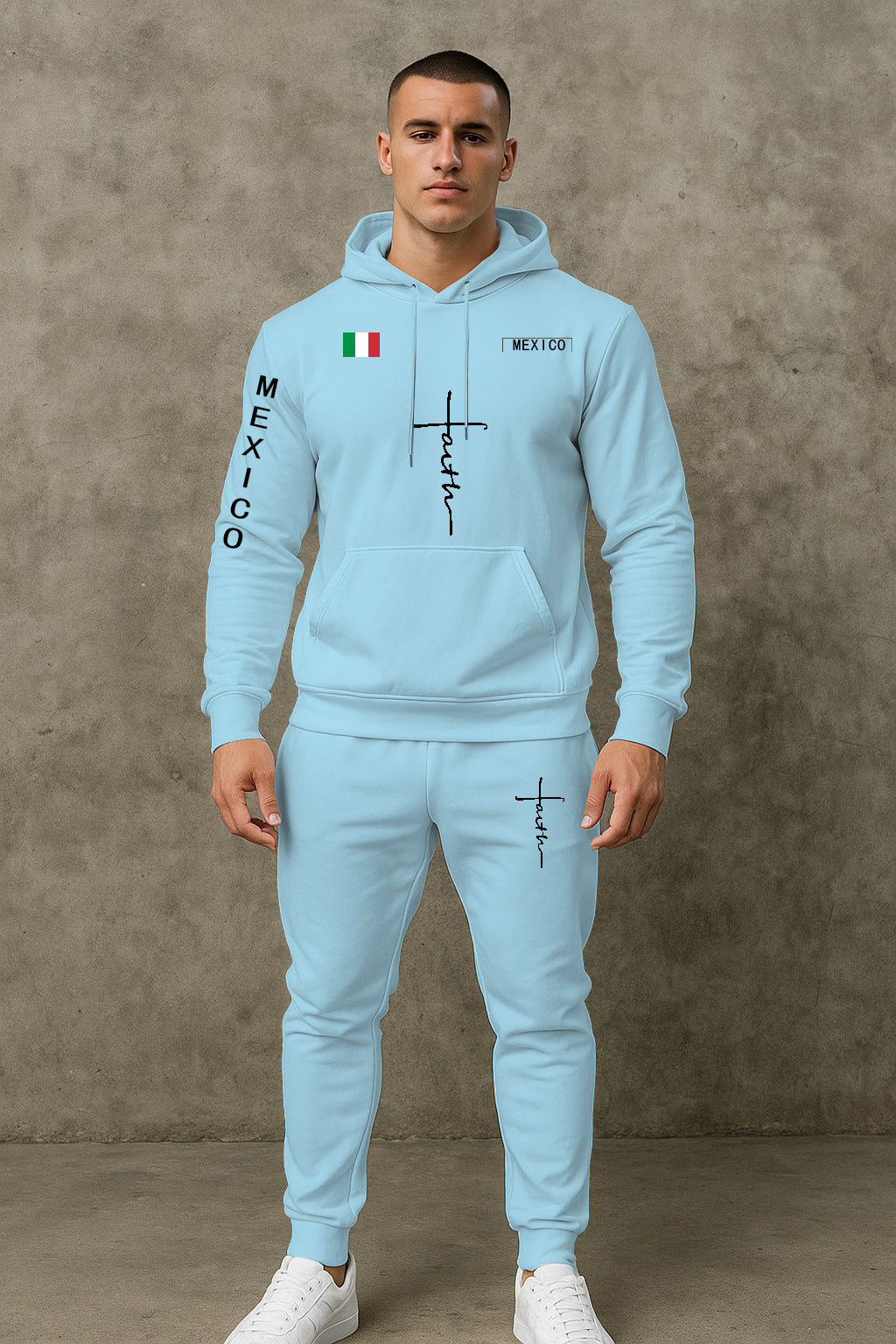 Herren Sport Hoodie und Jogginghose Set Aliams