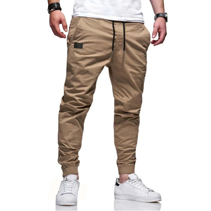 Herren Bequeme und stylische Freizeit-Hose mit Gummizug und praktischen Taschen Aliams
