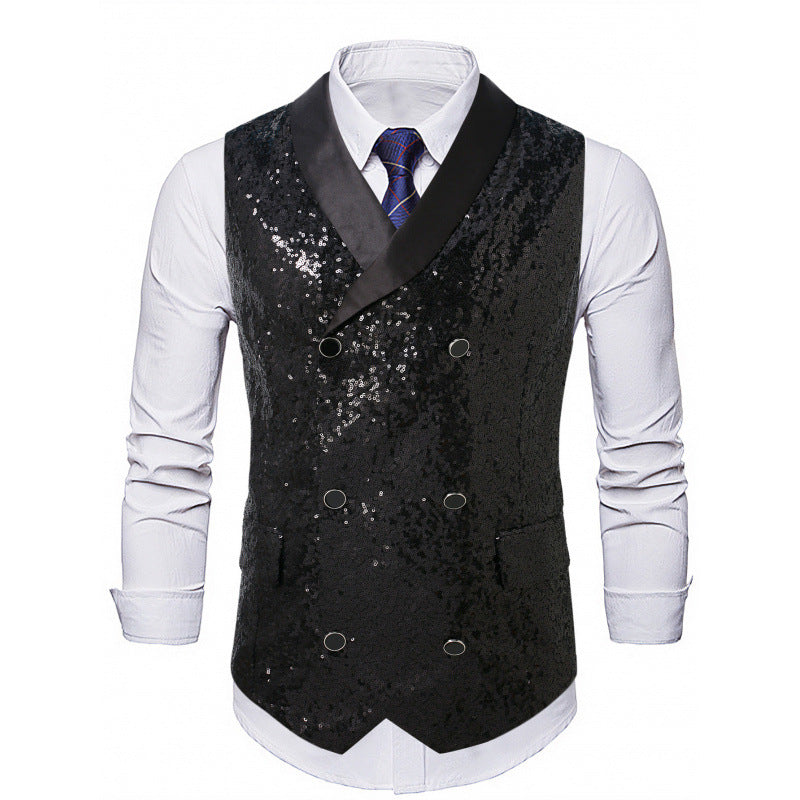 Herren Extravaganter Paillettenveste Aliams