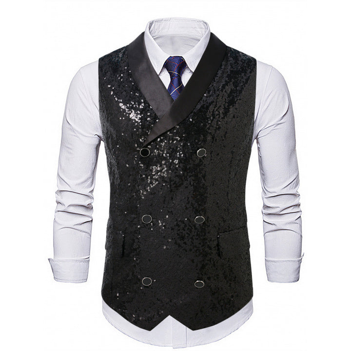 Herren Extravaganter Paillettenveste Aliams