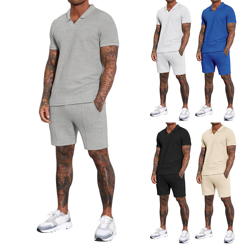 Herren Sportliches Polohemd mit strukturierter Textur Aliams