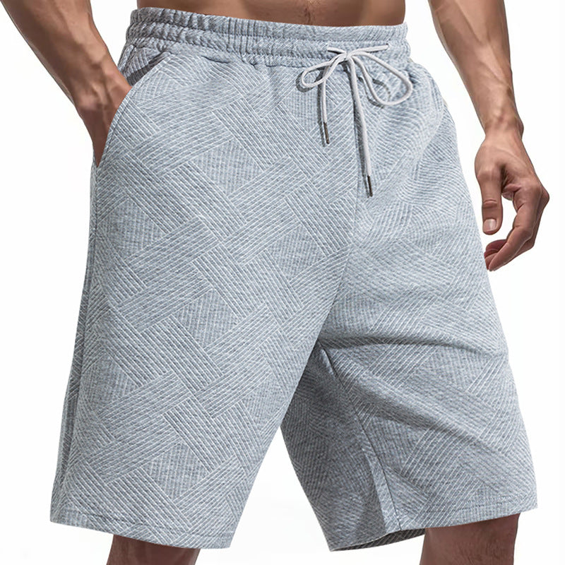 Herren sportive Shorts mit strukturiertem Design und elastischem Bund Aliams