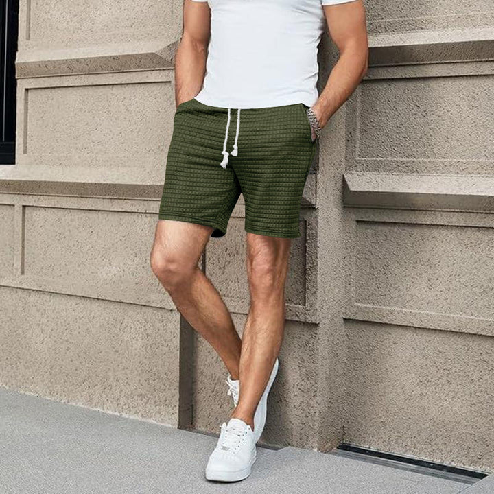 Herren komfortable Shorts aus atmungsaktivem Material mit seitlichen Taschen Aliams