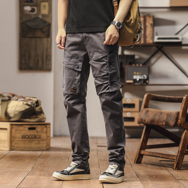 Herren robuste Cargo-Hose mit multifunktionalen Taschen Aliams