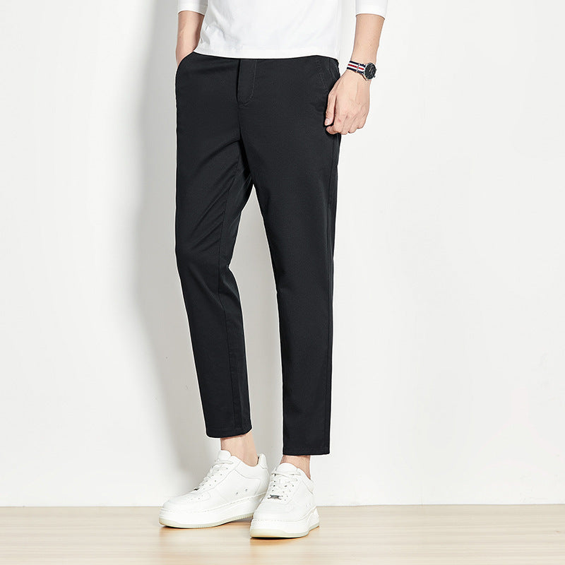 Herren Chinohose mit schmalem Schnitt und elastischem Bund Aliams