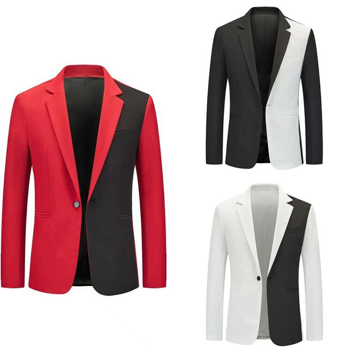 Herren kontrastierender Blazer mit modernem Schnitt Aliams