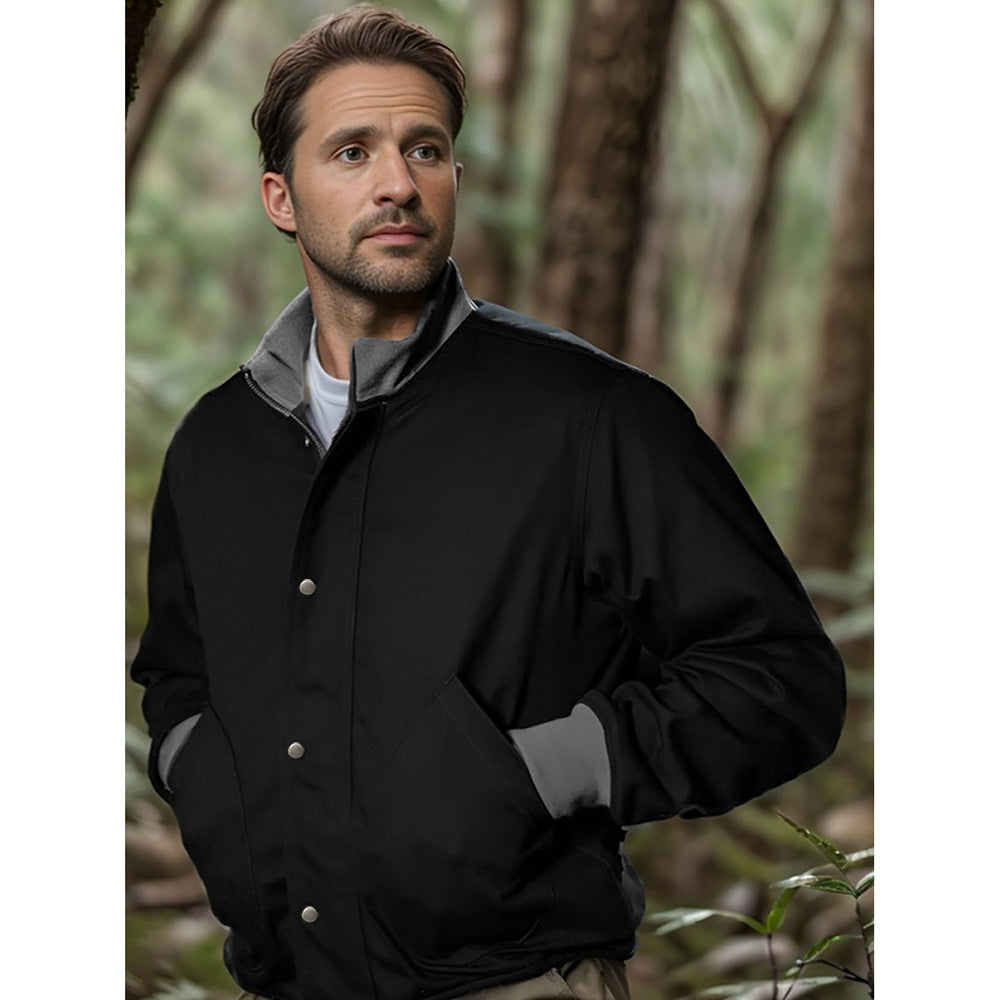 Herren Übergangsjacke mit hohem Kragen und praktischen Taschen Aliams