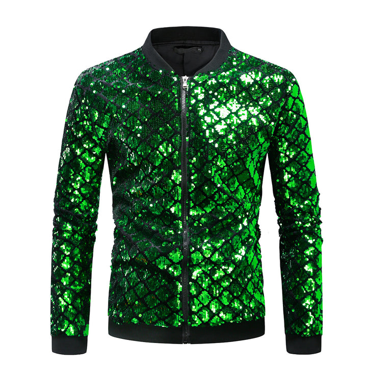 Herren Glitzernde Steppjacke Aliams
