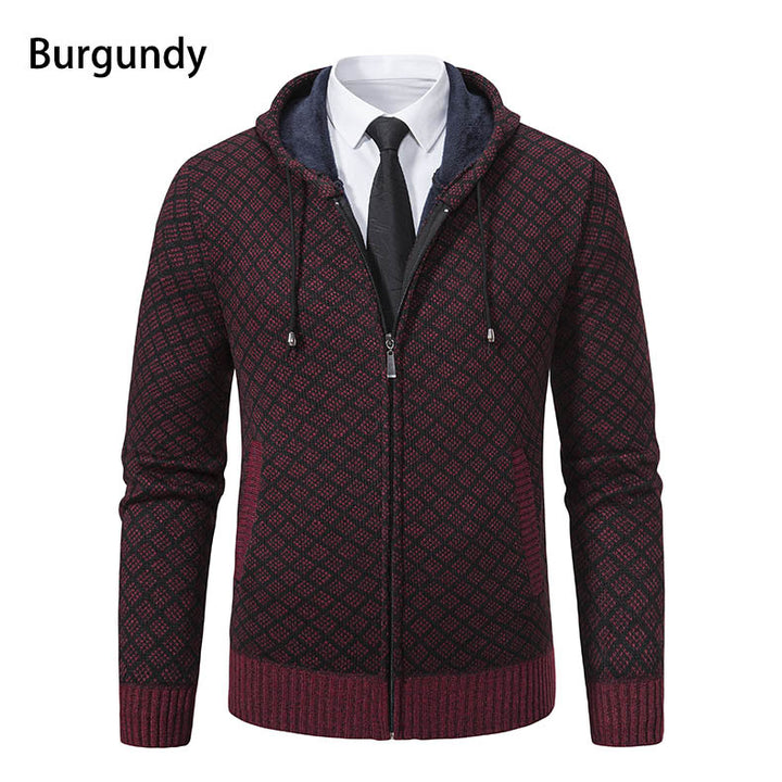 Herren Kapuzenjacke mit strukturiertem Design und eleganten Akzenten Aliams