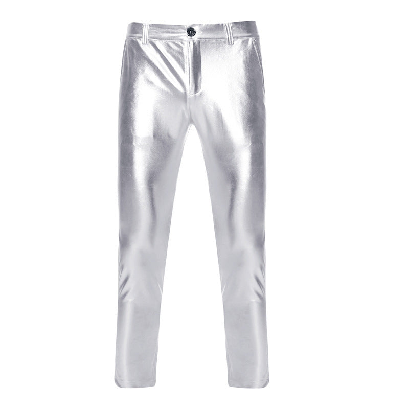 Herren Glamouröse Metallic-Hosen Aliams